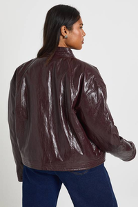 Chaqueta de Motociclista Personalizada para Mujer, 100% Algodón, Tejida, con Cierre, Impermeable, Bordada, Transpirable, Estilo Holgado - Product Image 2