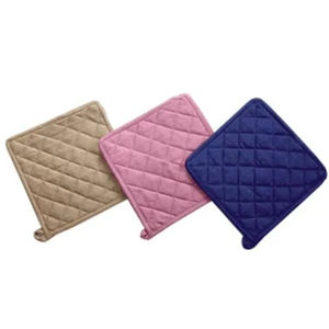 Simple <b>Style</b> Pure Color Cotton Plain Fabric Waffle Pot Holder for Home Kitchen - Product Image 2