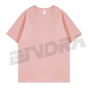 Double fil 400G Heavy Duty Short Sleeve T Shirt for Men Summer Pure Cotton Thick Fabric Tee with Small Neckline Comfortable Fit - Product Image 6