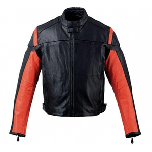 Veste de moto en cuir de vache avec manteau de motard d'hiver CE Armor avec position du logo avant - Product Image 3