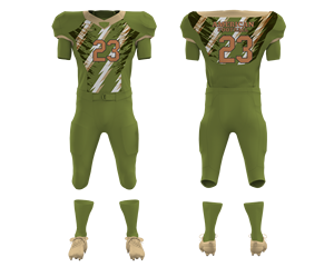 Uniformes de fútbol con bandera americana para jóvenes, sublimado conjunto completo, uniforme americano de fútbol de malla de poliéster transpirable para la escuela de niños - Product Image 6