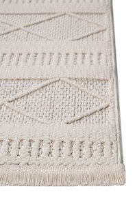 Alfombra tejida a máquina de macramé en crema, venta al por mayor, calidad Premium, bajo MOQ, piel de micropoliéster hecha en Turquía - Product Image 2