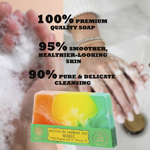 Savon Solide Mangue Exotique Sun Tropic 80g – Soin Éclatant pour Peau, Nettoyant Corps et Visage, Produit de Bain Vibrant – Marque Privée OEM ODM - Product Image 2