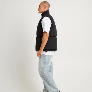 Chaleco acolchado de invierno informal personalizado de Nardon Apparel con Guata de poliéster para hombres - Product Image 4