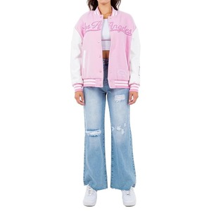 Tendance Logo personnalisé 100% coton polaire femmes vestes universitaires 2025 dames université Baseball Varsity femmes vestes authentiques - Product Image 6