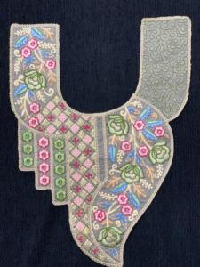 แผ่นปะคอปัก/ผ้าปะติดสำหรับตกแต่งชุดเดรสและเสื้อผ้าลายดอกไม้หลากสีพร้อมลวดลายศิลปะ - Product Image 2