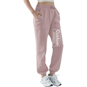 Ropa de calle personalizada para mujer, pantalones para correr, pantalones de algodón de estilo Vintage con lavado ácido, pantalones holgados de moda para ropa informal y urbana - Product Image 1