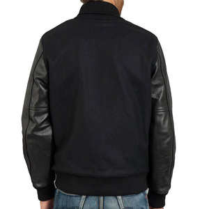 Customized Size Men's Baseball <b>Jacket</b> Streetwear Front Button Style Stand Reasonable Price College Baseball <b>Jackets</b> for Men - Product Image 2