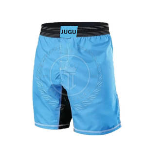 Pantalones Cortos de MMA para Hombre de Secado Rápido y Transpirables de Alta Calidad con Logotipo Frontal, Diseño Personalizado de Spandex/Poliéster, Más Vendidos - Product Image 1