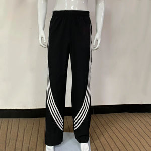 เสื้อแจ็คเก็ตวินด์เบรกเกอร์ลายทางไนลอนแบบยูนิเซ็กซ์ทันสมัย ทรงปกติ ซิป กระชับรูปร่าง กางเกงไนลอนทรงเข้ารูป แห้งเร็ว ปลายขาหลวม - Product Image 2