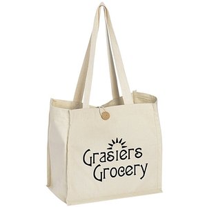 Aurora 10 oz Cotton Tote <b>Bag</b> Durable Washable <b>Long</b> Rope Handle for Daily Use Advertising Gift Giving Available Letter Screen - Product Image 1