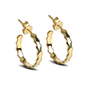 Achetez des boucles d'oreilles en argent sterling 925 de qualité supérieure pour femmes et filles, plaquées or, en forme de goutte d'eau, avec perle - Product Image 1