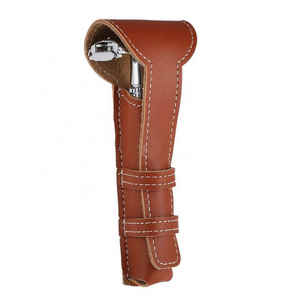 Housse de protection pour rasoir de sécurité portable Support de pochette pour rasoir de rasage en cuir - Product Image 1