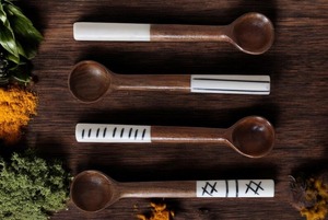 Juego de Cubiertos Desechables de Madera Biodegradable, Utensilios para Servir Comida en Casa, Hotel, Cocina, Cuchara Elegante de Lujo - Product Image 2