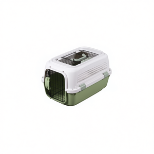 Wholesale Airline Approved Pet Carrier Wire Mesh Top Dog/<b>Cat</b> Travel <b>Crate</b> Ventilated Pet Cage Manufacturer Direct - Product Image 2