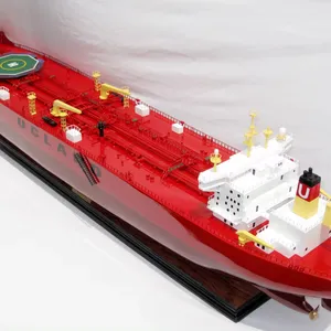 Manufaktur Nhien desain kustom MOQ rendah EVITA minyak TANKER MODEL kayu perahu-MODEL kapal kayu berkualitas tinggi-kerajinan tangan