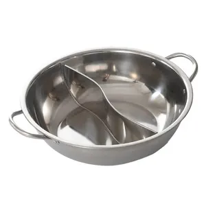 Kitchenware Commercial Hot Pot Party Cooking Soup Soup Pot Cookware Stainless Steel Split Hot Pot