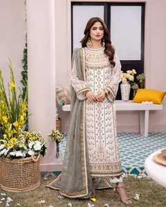 Vestido Formal de Trabajo para Mujer, Moderno, de Excelente Calidad, Último Modelo 2025-2026, Salwar Kameez de Algodón para Fiesta 01129 - Product Image 5