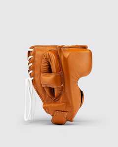 Protección de entrenamiento de boxeo profesional Protector de cabeza Cuero genuino Protector de cabeza de boxeo de media cara personalizado. - Product Image 2