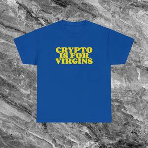 Camiseta Crypto Is For Virgins de manga corta, unisex, con cuello redondo, regalo promocional para adultos - Product Image 2