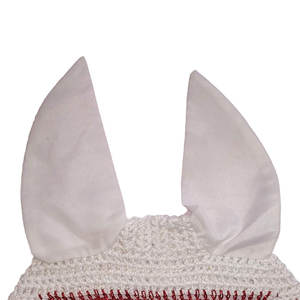 Voile anti-mouches équestre tricotée ajustable faite à la main, coupe-vent d'hiver, séchage rapide, protection contre les mouches pour chevaux, bonnet d'oreille unique - Product Image 2