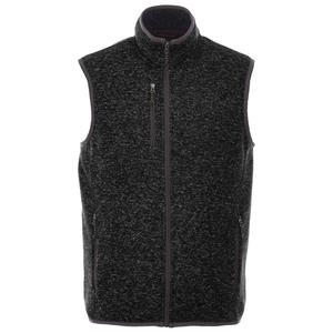 Gilet d'automne respirant pour homme, solide, col tournant avec toile, polyester, polaire, chaud, sans manches, collection hiver - Product Image 3