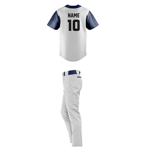 OEM personalizado hombres béisbol Softball desgaste transpirable Jersey sublimación impresión Digital cosido ropa uniforme espacios en blanco completo - Product Image 4