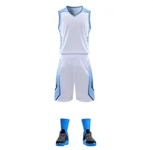 透气定制新2024 OEM成人男子篮球制服运动服新设计
