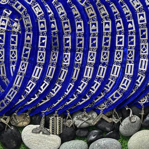 Tablier maçonnique cérémoniel avec épingle de sûreté, broderie à la main légère, prix d'usine, insignes maçonniques Pakistan - Product Image 5