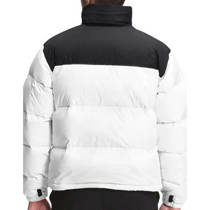 Chaqueta acolchada de alta calidad para hombre, chaqueta acolchada con capucha de invierno, chaquetas acolchadas, último diseño, panel blanco y negro 2024 - Product Image 3