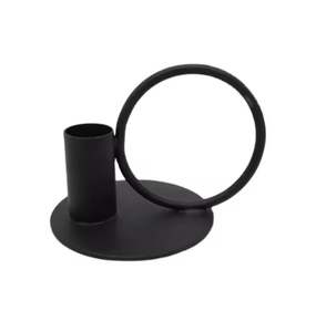 Trending Wholesale Iron Home Decorative Luxury <b>Matt</b> Black Color Vintage Design Candle Stand for <b>Table</b> Top Decoration Available - Product Image 1