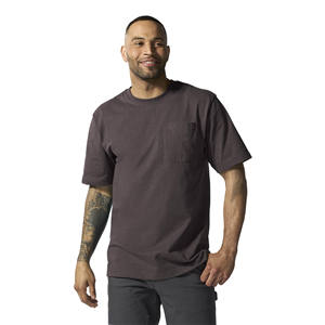 เสื้อยืดทรงบ็อกซี่ สีพื้น คุณภาพสูง แห้งเร็ว สไตล์สตรีทแวร์ พิมพ์ลาย DTG ตามสั่ง สีดำ คอกลม ดีไซน์สปอร์ต ผ้าฝ้าย - Product Image 3