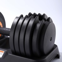 Mancuerna Ajustable de 10 Pesas (55 LB) para Entrenamiento de Músculos Centrales, Equipo para Uso Doméstico
