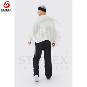 High Quality Lightweight Fleece Jogger Set Custom Logo Men's Sweatpants Casual Style with <b>Elastic</b> Waist Closure - Product Image 6