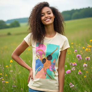 Último diseño niñas Camisetas Mujer moda Tops de Pakistán Casual sublimación camiseta verano mujeres impresas camisetas - Product Image 1