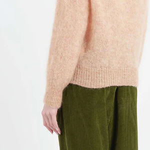 Suéter de Mohair para Mujer, de Alta Calidad, Ropa de Moda, Manga Larga, Transpirable, Antiarrugas, Antibolitas, Tejido Personalizado - Product Image 5