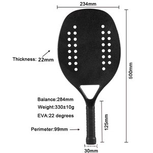 Prince Industry Haute Qualité Logo Personnalisé En Fiber De Carbone Raquette De Tennis De Plage Raquette De Padel Mince Approvisionnement D'usine - Product Image 3