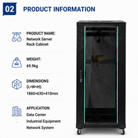 Solution d'emballage personnalisée pour armoire de serveur avec coussin en mousse EPE, sac de protection en PE et boîte en carton ondulé robuste