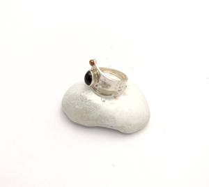 925 Sterling Silver Fine Jewelry Anneaux pour Dames À La Mode Tourmaline Cabochon Pierres Précieuses Diamant Lunette Réglage pour Les Fêtes De Mariage - Product Image 2