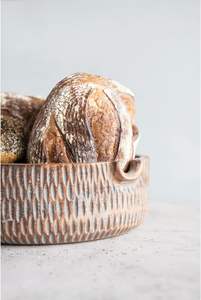 ชามไม้มะม่วงแกะสลักด้วยมือ พร้อมฝาปิด แต่ละชิ้นจะใช้เป็นถาดเสิร์ฟสลัด ถาดเสิร์ฟไม้มะม่วงและไม้กระถิน - Product Image 3