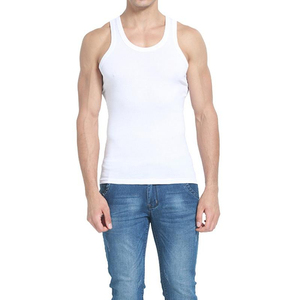 2025 camiseta sin mangas 100% poliéster gimnasio en blanco para hombre cómodo fácil de usar camisetas sin mangas lavables de secado rápido gran variedad de camisetas sin mangas para hombre - Product Image 2