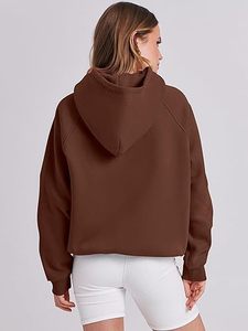 Sweat à capuche femme prix usine surdimensionné éponge et polaire sweat femme sweat à capuche surdimensionné Streetwear doux polaire pull 2025 - Product Image 6