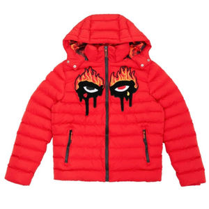 Vente de gros Veste matelassée d'hiver pour hommes de haute qualité imprimée avec logo personnalisé Veste à col montant OEM - Product Image 4