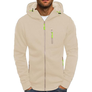 เสื้อฮู้ดซิปแบบวินเทจลำลองสำหรับทุกเพศ ผ้าฟลีซโพลีเอสเตอร์ 100% เป็นมิตรกับสิ่งแวดล้อม ระบายอากาศได้ดี เหมาะสำหรับฤดูหนาว คุณภาพสูง ปักลายอย่างดี - Product Image 1