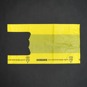 Impression de logo personnalisé prix de gros sac de T-shirt en plastique écologique pour sac à provisions personnel pour supermarché - Product Image 2