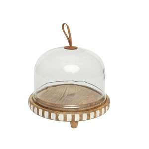 Great Quality In Reasonable Price Hot Selling Cloches With <b>Glass</b> Lid and Metal Base for <b>Cakes</b> and Cookies at Cheap Prices - Product Image 5