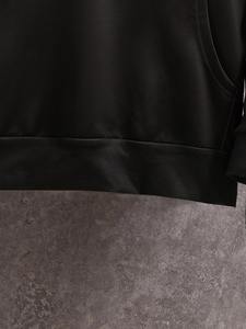 Sweat à capuche en polaire surdimensionné pour homme 100% coton Sweat-shirt d'hiver avec logo imprimé personnalisé - Product Image 3