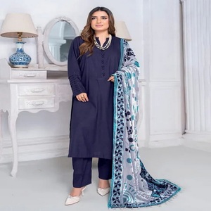 เดรสผ้าวูลสไตล์อินเดียและปากีสถานชุดปาร์ตี้สำหรับผู้หญิงคุณภาพสูงจากอินเดียและปากีสถาน - Product Image 1