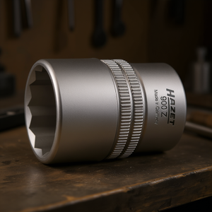 Hazet 1/2'' <b>12</b>-<b>Point</b> Square <b>Socket</b> with Traction Profile and Knurling - Product Image 3