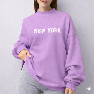 <b>Women</b> Long Oversized Mockneck Pullover Winter Sweatshirt Casual Loose Fit Soft <b>Fleece</b> Front logo Street Fashion <b>Top</b> - Product Image 6